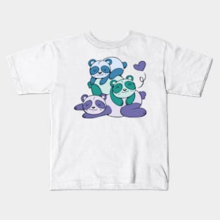 Cute Pandas Kids T-Shirt